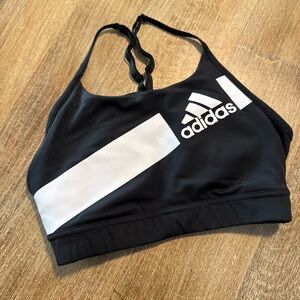 adidas Black and White Bikini Top